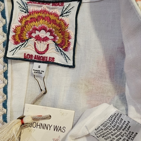 Johnny Was Julie Linen Kimono Coat - Picture 12 of 12